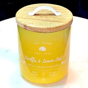 DW HOME CANDLE VANILLA & LEMON ZEST  RICHLY SCENTED 1 WICK 9.3oz NEW
